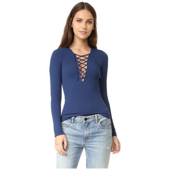 Free people lace up shirt - Picture 1 of 2